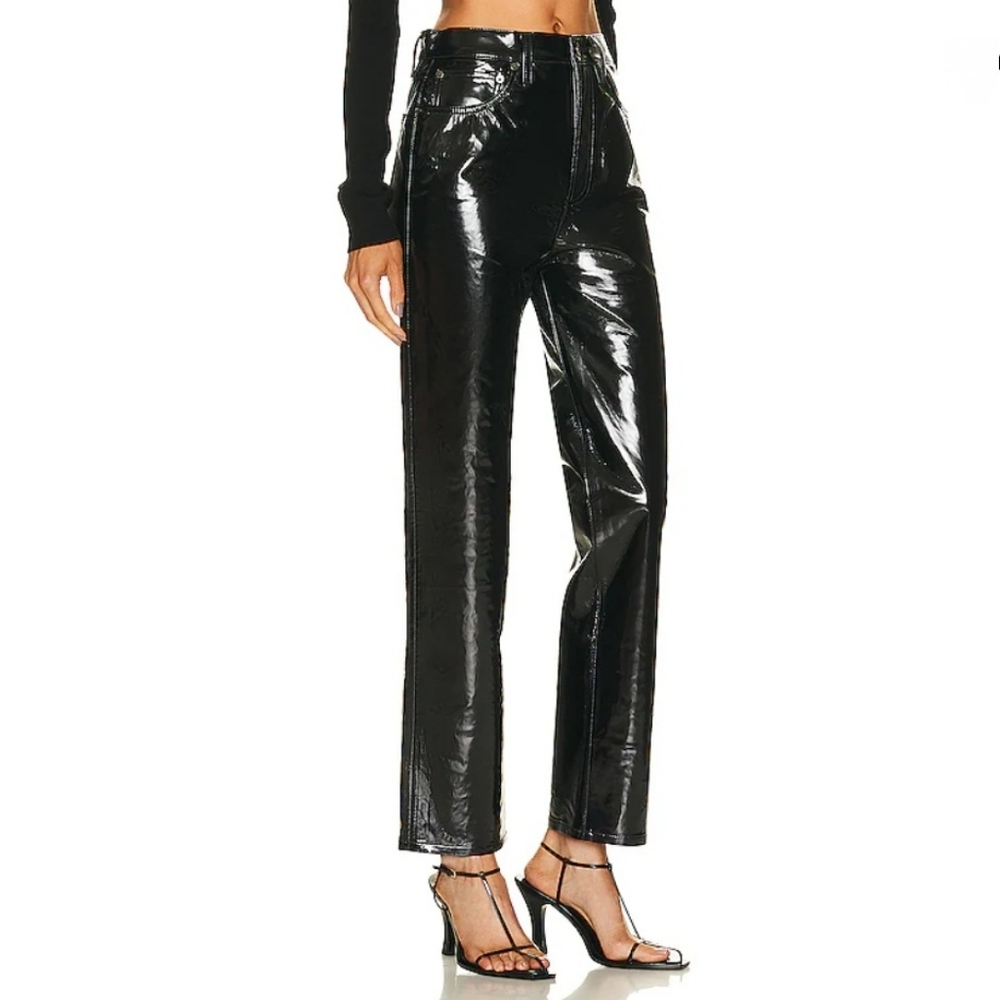 AGOLDE Patent Leather Pants Jeans